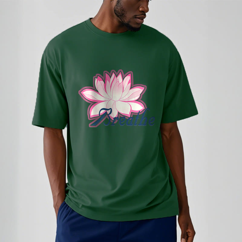 Mythstone BREATHE Lotus Flower Tee T-shirt