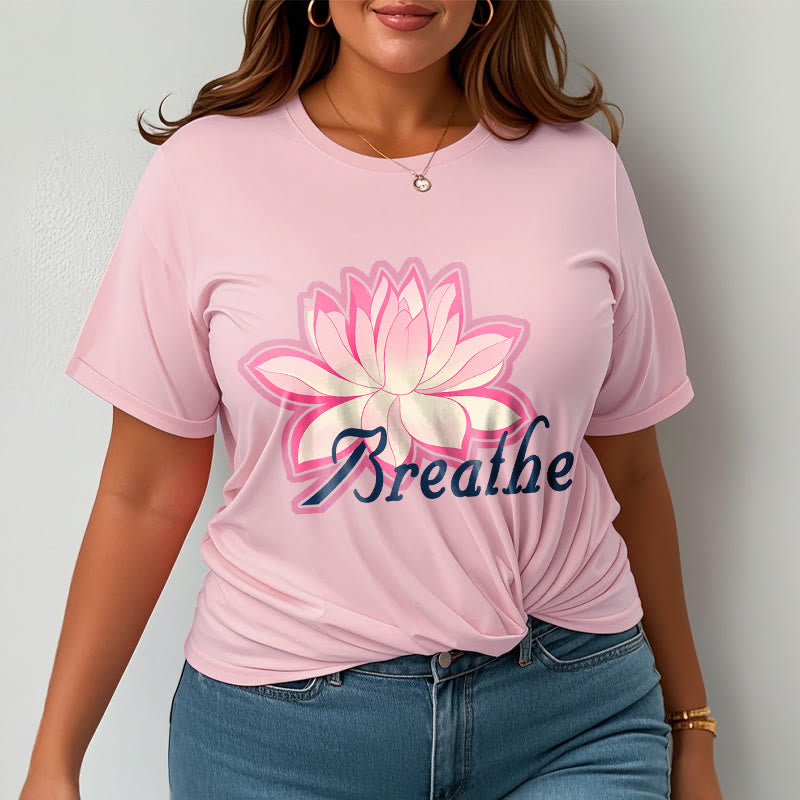 Mythstone BREATHE Lotus Flower Tee T-shirt