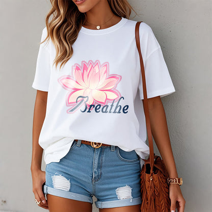 Mythstone BREATHE Lotus Flower Tee T-shirt