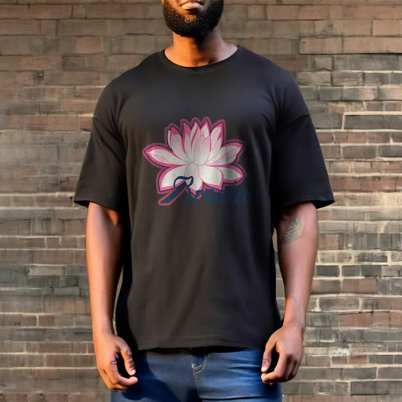 Mythstone BREATHE Lotus Flower Tee T-shirt