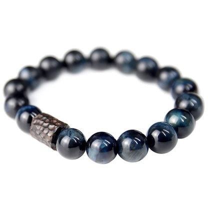 Mythstone Tiger Eye Ebony Wood Beads Calm Bracelet