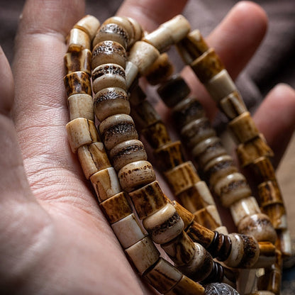 Mythstone Tibetan Deer Bone Yak Bone Lucky Balance Bracelet