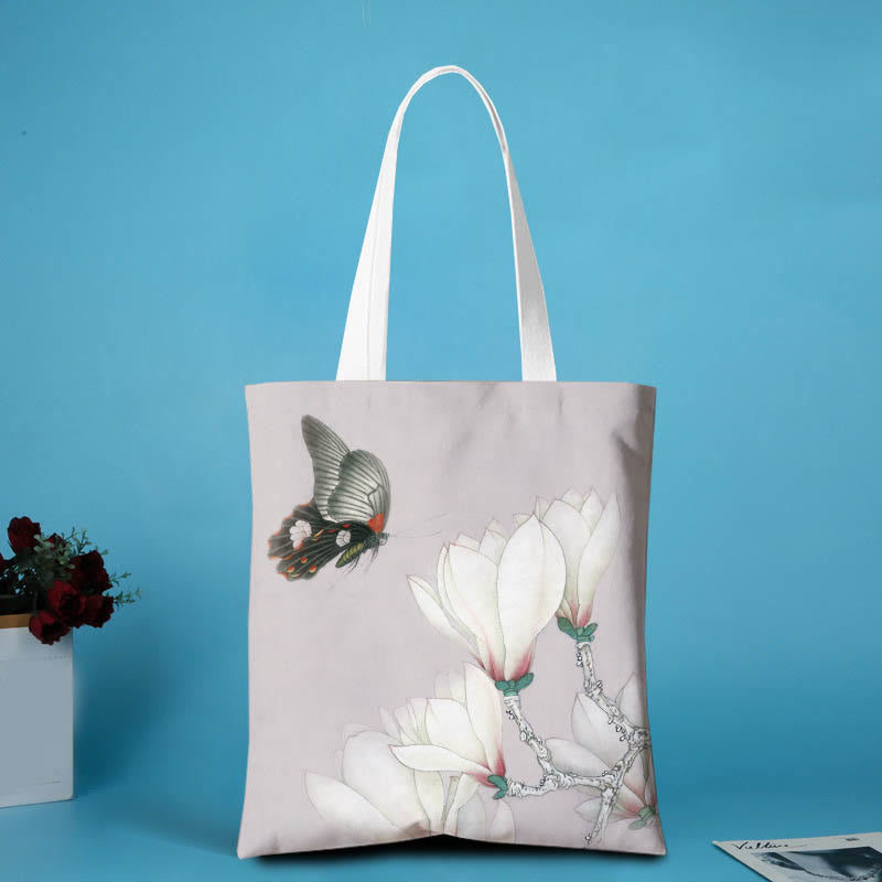 Mythstone Canvas Peony Shoulder Bag