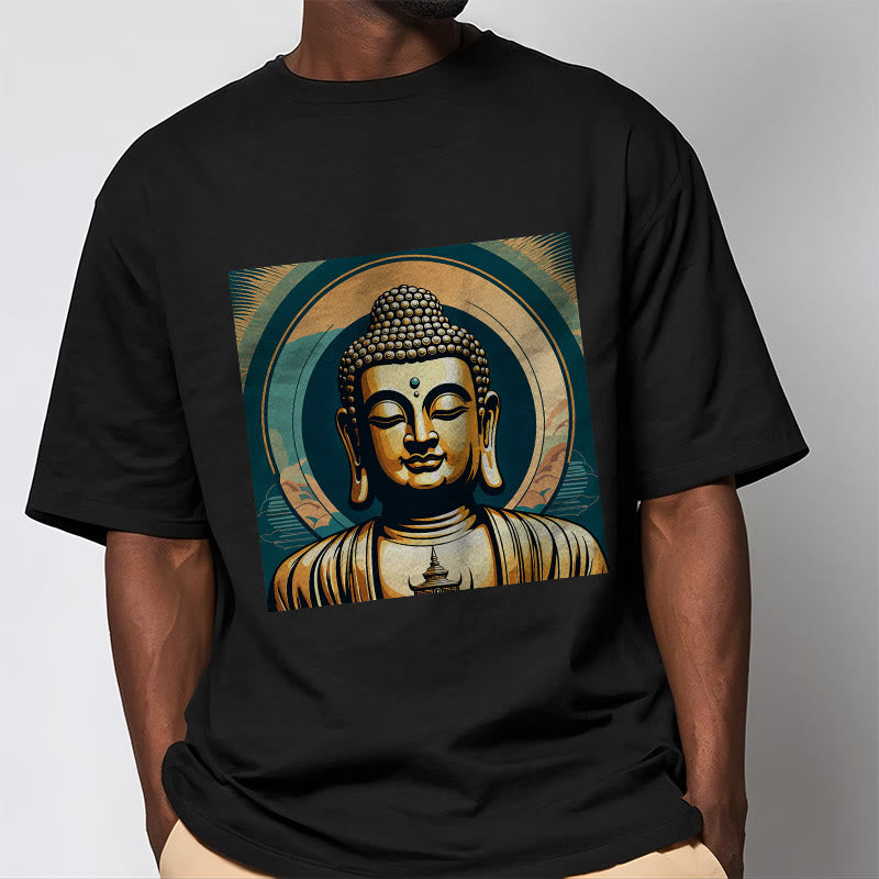 Mythstone Aura Golden Buddha Tee T-shirt