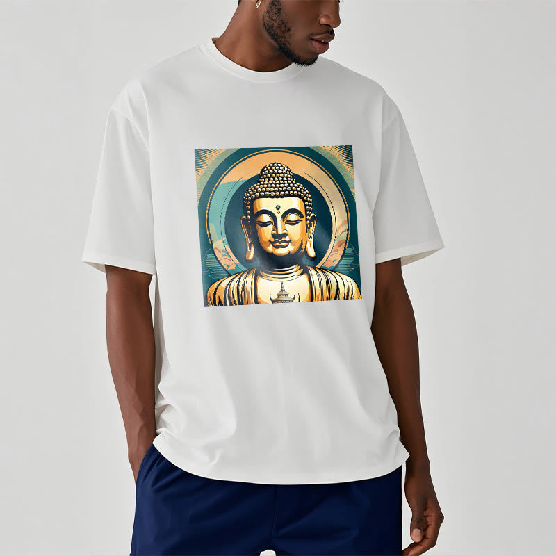 Mythstone Aura Golden Buddha Tee T-shirt