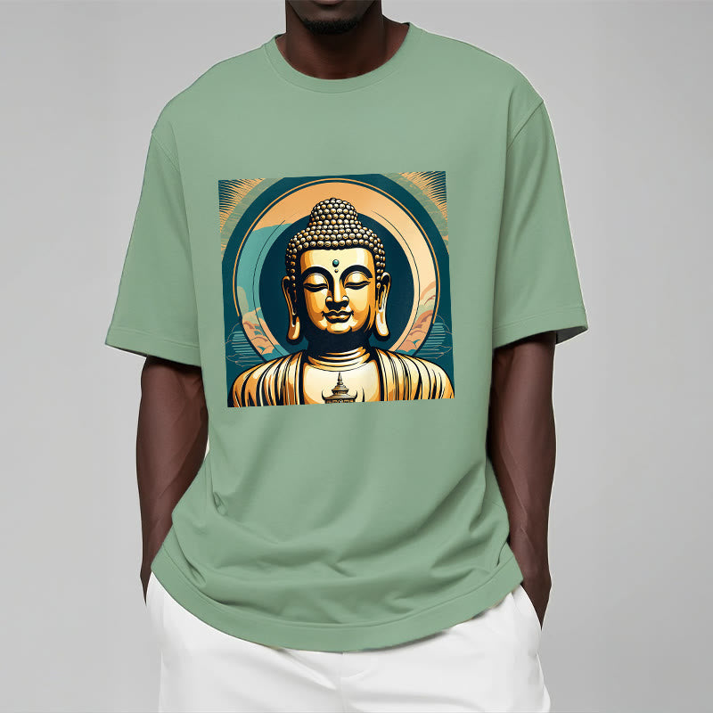 Mythstone Aura Golden Buddha Tee T-shirt