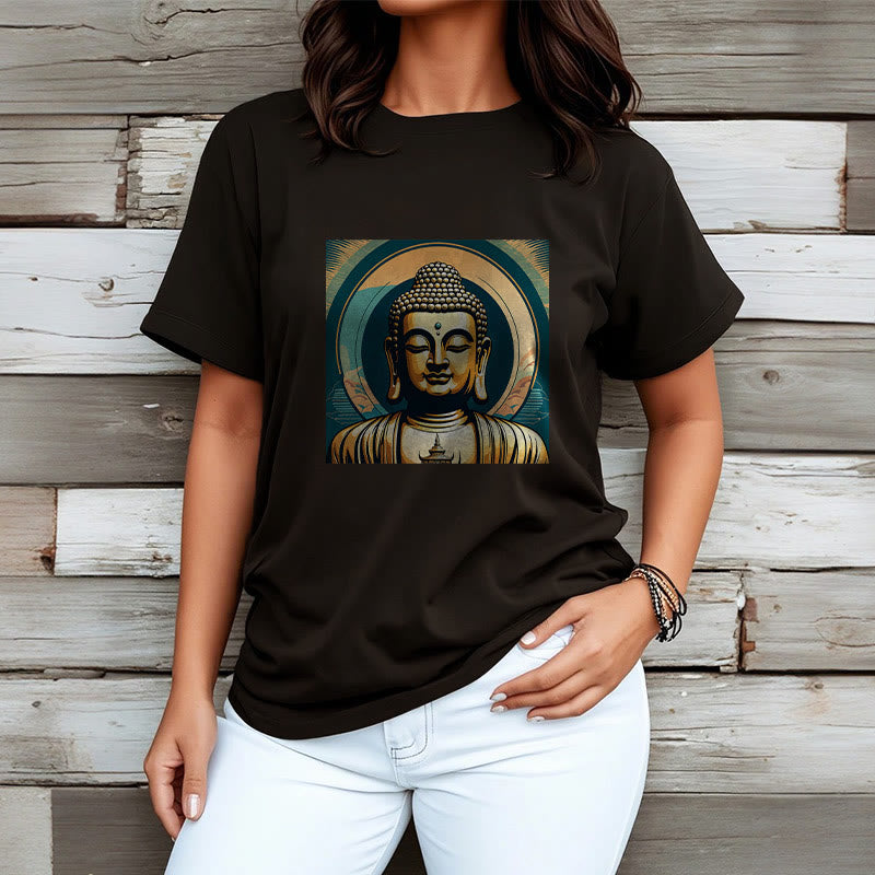 Mythstone Aura Golden Buddha Tee T-shirt