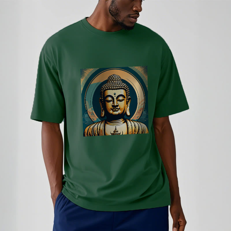 Mythstone Aura Golden Buddha Tee T-shirt