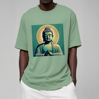 Mythstone Aura Green Buddha Tee T-shirt