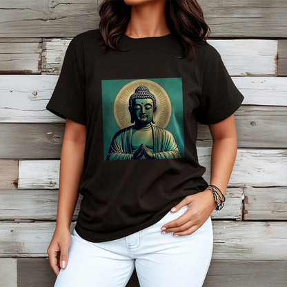 Mythstone Aura Green Buddha Tee T-shirt