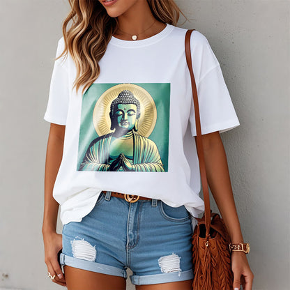 Mythstone Aura Green Buddha Tee T-shirt