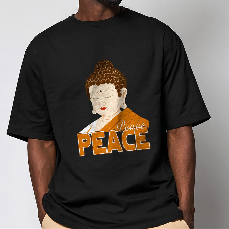 Mythstone Close Eyes Peace Buddha Tee T-shirt