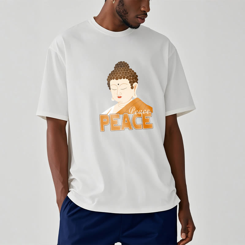 Mythstone Close Eyes Peace Buddha Tee T-shirt