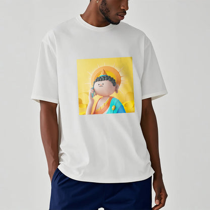 Mythstone Buddha Picks Up The Phone Tee T-shirt