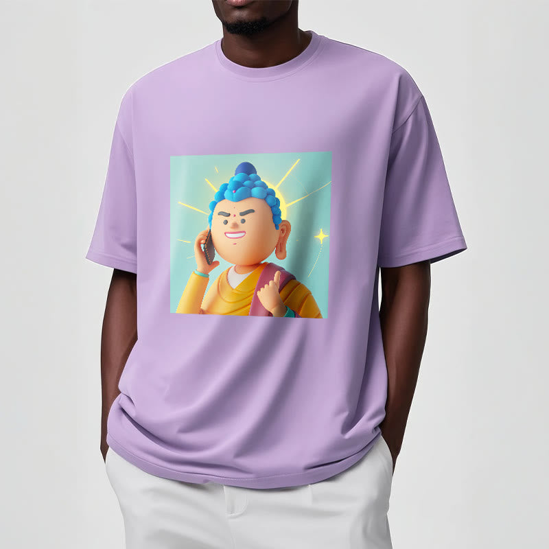 Mythstone Funny Cartoon Buddha Tee T-shirt