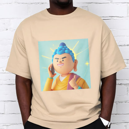 Mythstone Funny Cartoon Buddha Tee T-shirt