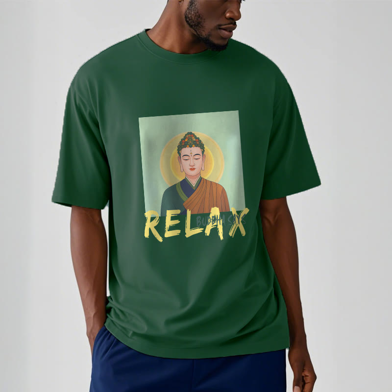 Mythstone Buddha Says Relax Buddha Tee T-shirt