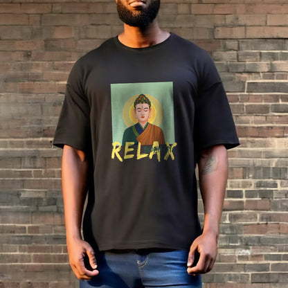 Mythstone Buddha Says Relax Buddha Tee T-shirt