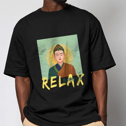 Mythstone Buddha Says Relax Buddha Tee T-shirt