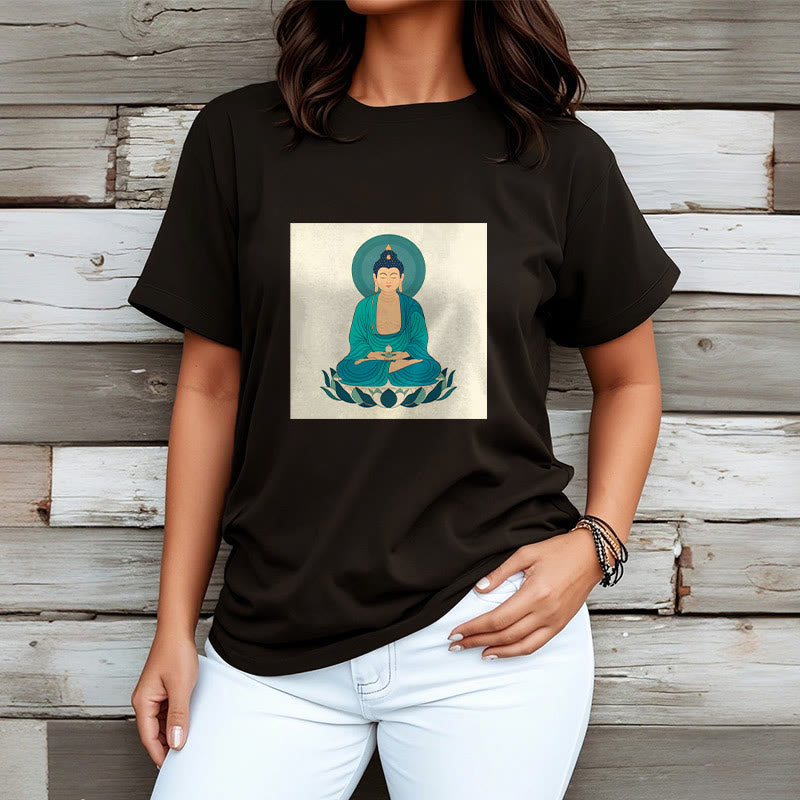 Mythstone Lotus Meditation Buddha Tee T-shirt