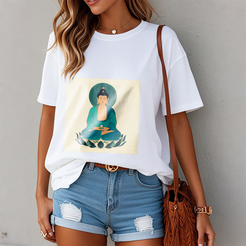 Mythstone Lotus Meditation Buddha Tee T-shirt