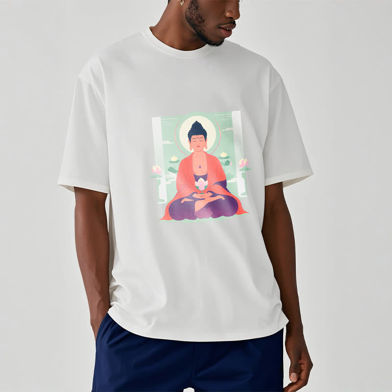 Mythstone Lotus Meditation Buddha Tee T-shirt