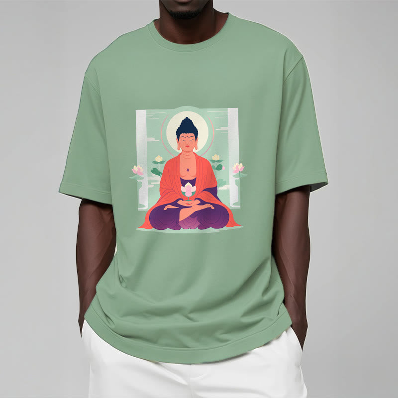 Mythstone Lotus Meditation Buddha Tee T-shirt