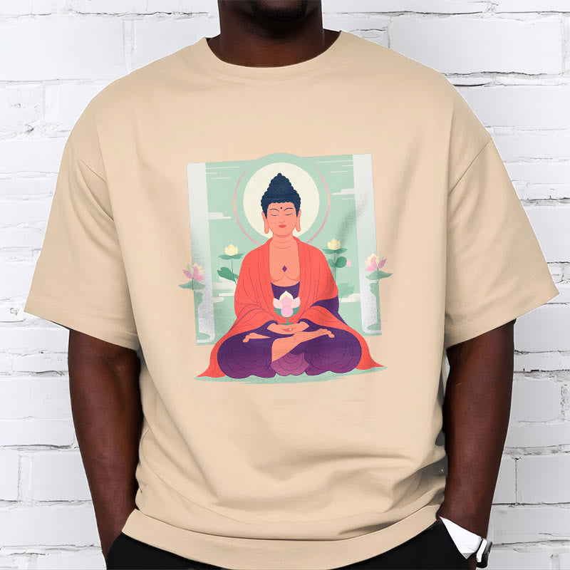 Mythstone Lotus Meditation Buddha Tee T-shirt