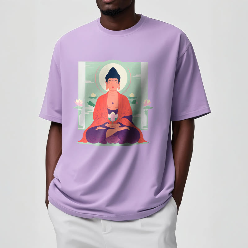 Mythstone Lotus Meditation Buddha Tee T-shirt