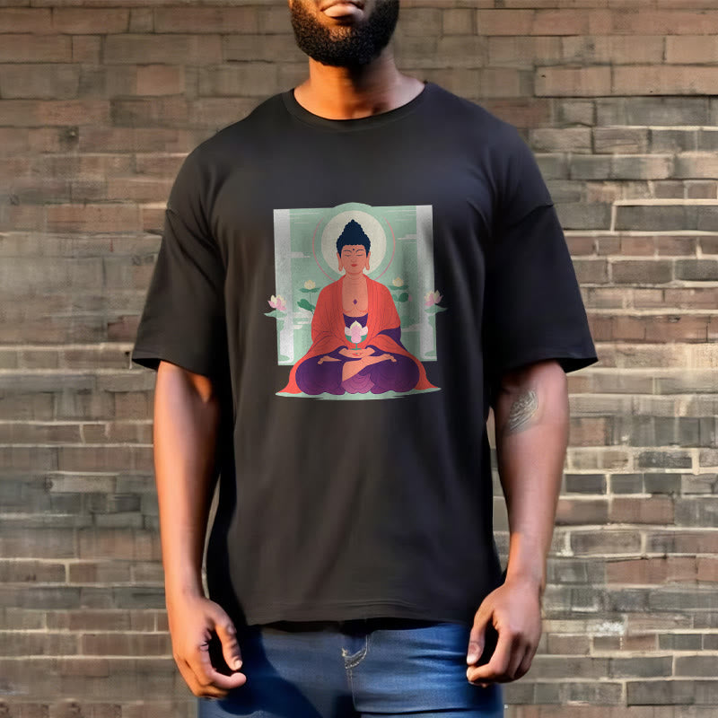 Mythstone Lotus Meditation Buddha Tee T-shirt