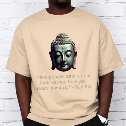 Mythstone How People Treat You Is Their Karma Buddha Tee T-shirt