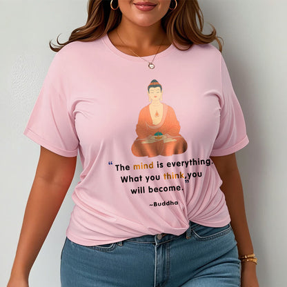 Camiseta de Buda de meditación La mente lo es todo de Mythstone 