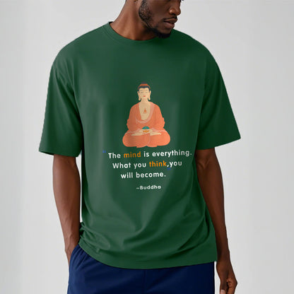 Camiseta de Buda de meditación La mente lo es todo de Mythstone 