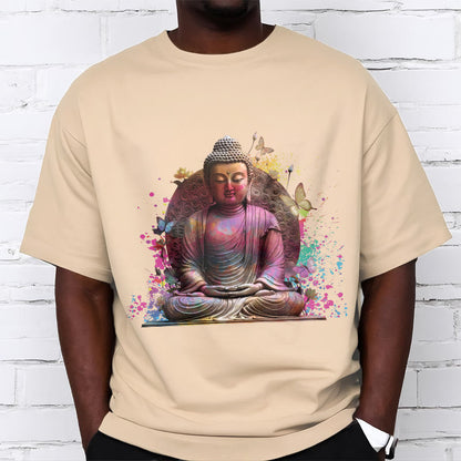 Mythstone Butterfly Meditation Buddha Tee T-shirt