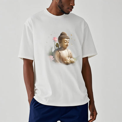 Mythstone Lotus Butterfly Meditation Buddha Tee T-shirt