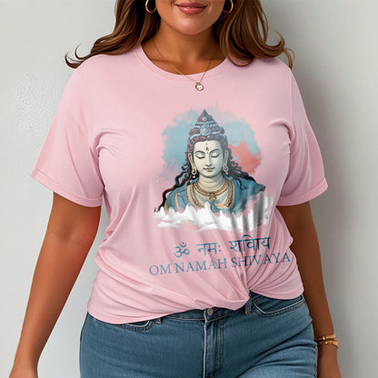 Mythstone Sanskrit OM NAMAH SHIVAYA Colorful Clouds Tee T-shirt