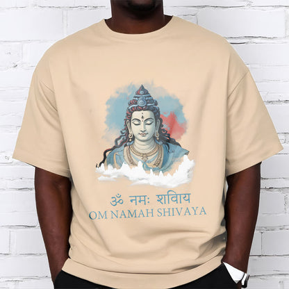 Mythstone Sanskrit OM NAMAH SHIVAYA Colorful Clouds Tee T-shirt