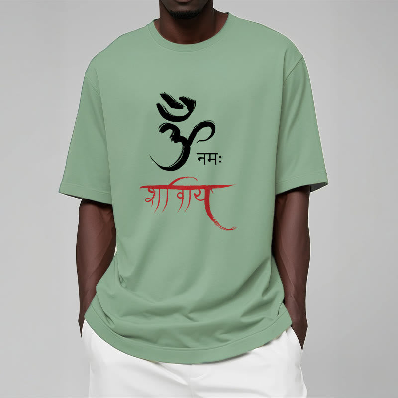 Mythstone OM NAMAH SHIVAYA Mantra Sanskrit Tee T-shirt