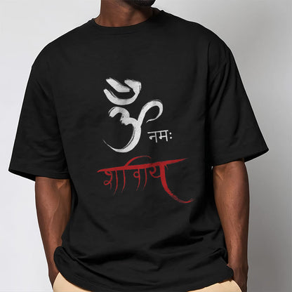 Mythstone OM NAMAH SHIVAYA Mantra Sanskrit Tee T-shirt