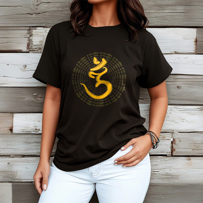 Mythstone 108 OM NAMAH SHIVAYA Mantra Sanskrit Tee T-shirt