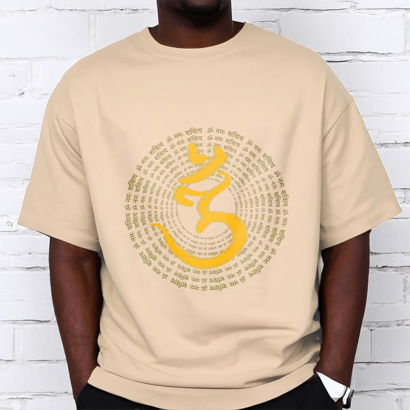 Mythstone 108 OM NAMAH SHIVAYA Mantra Sanskrit Tee T-shirt