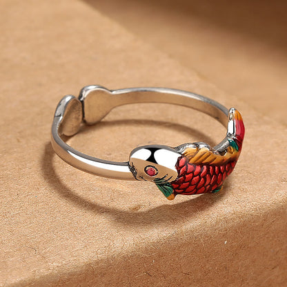 Mythstone Luck Koi Fish Wealth Prosperity Ring