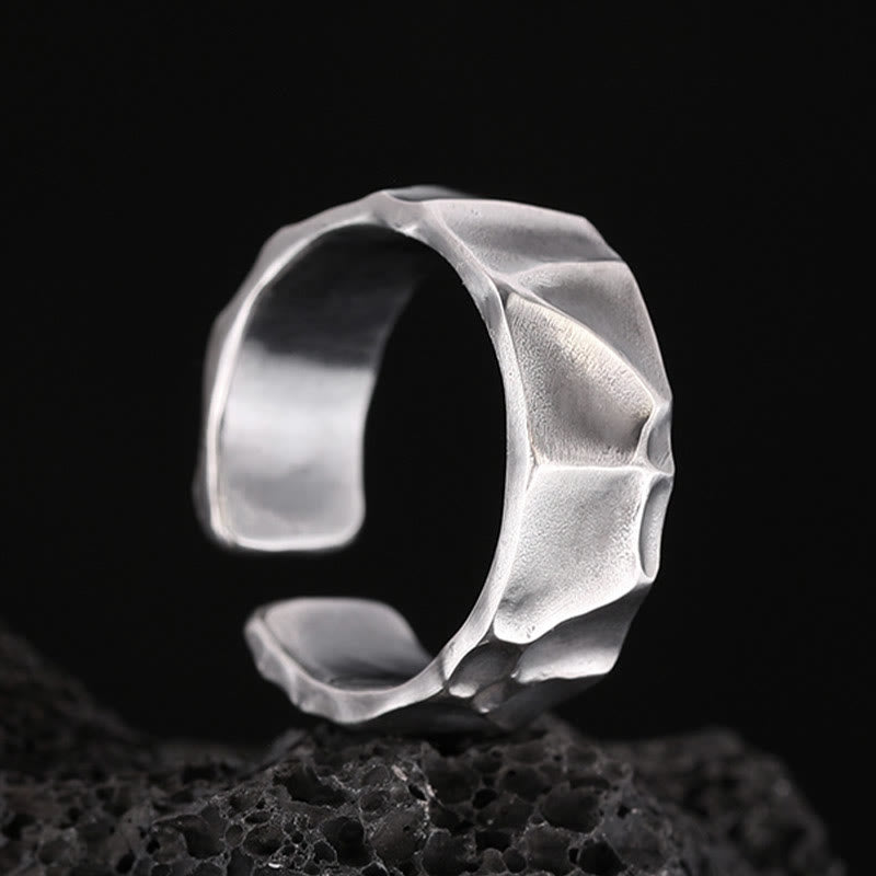 Mythstone 999 Sterling Silver Adjustable Protection Ring