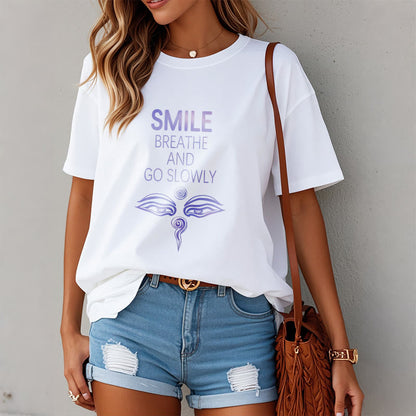 Mythstone SMILE BREATHE AND GO SLOWLY Eye Tee T-shirt