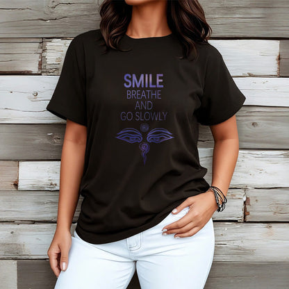 Mythstone SMILE BREATHE AND GO SLOWLY Eye Tee T-shirt