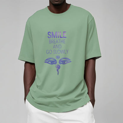 Mythstone SMILE BREATHE AND GO SLOWLY Eye Tee T-shirt