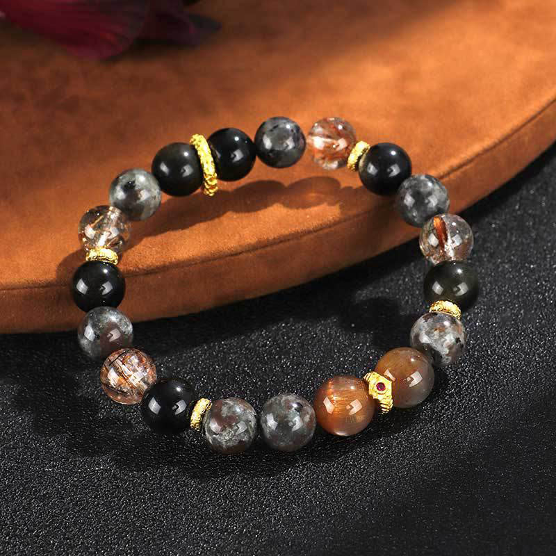 Mythstone Sun Stone Lava Rock Positive Bracelet