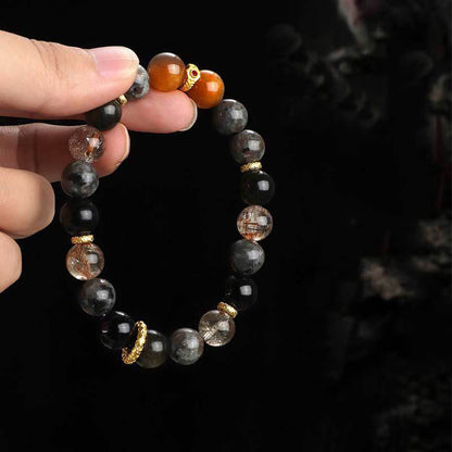 Mythstone Sun Stone Lava Rock Positive Bracelet