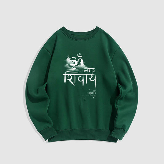 Mythstone OM NAMAH SHIVAYA Mountain Fleece Lined Polyester Sweatshirt