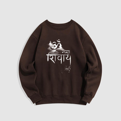 Sudadera de poliéster con forro polar de montaña OM NAMAH SHIVAYA de Mythstone 